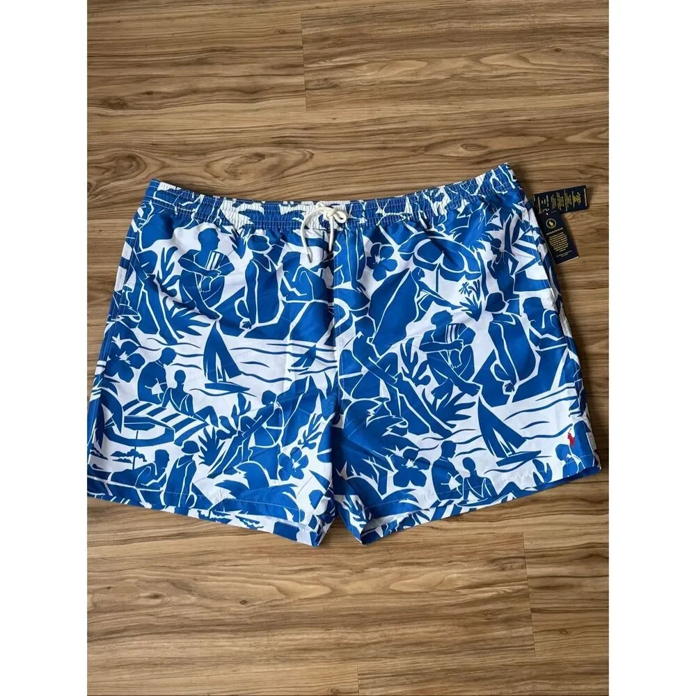 Polo Ralph Lauren Men's 5XL Big Traveler Classic Swim Trunks Size 5XB
